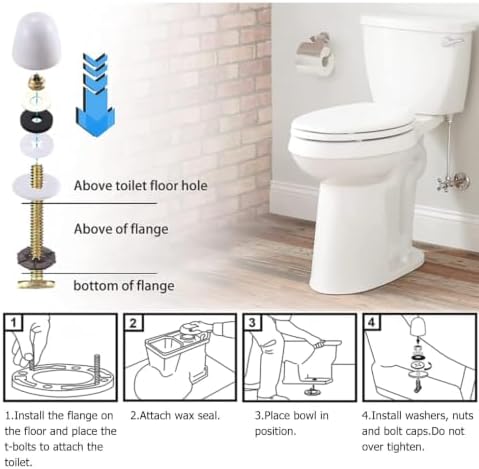 Toilet Wax Ring Kit, Toilet Flange Repair Kit - Image 6