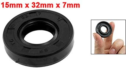 uxcell Metric Rotary Shaft Oil Seal 15x32x7mm TC Double Lips Rubber - Image 2