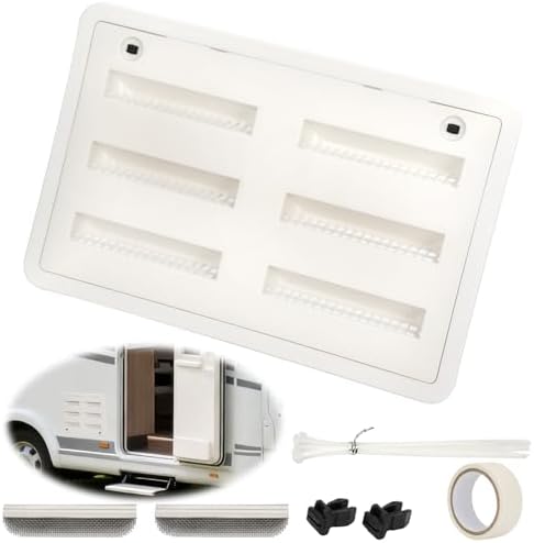 20-3/4"W x 10-3/4"H RV Refrigerator Vent Cover, RV Refrigerator Side Vent Cover by Unknown