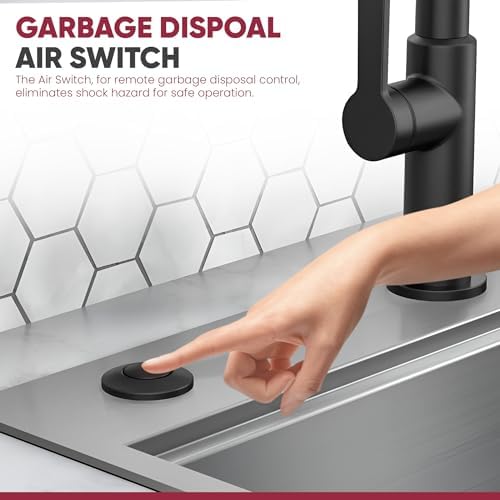Westbrass ASB-B3-11 Sink Top Waste Disposal Replacement Air Switch Trim Only - Image 3