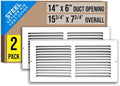 Fits 14x6 Duct Opening | Steel Return Air Grille by Handua | Vent Cover Grill by Handua