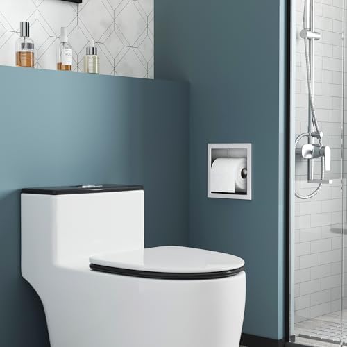 Neodrain Brushed 304 Stainless Steel Recessed in Wall Toilet Paper Holder - Image 4