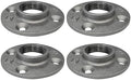 PIPE DECOR 1-1/4" Malleable Iron Floor Flange 4 Pack, Industrial Steel Grey by PipeD%C3%A9cor