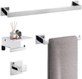 TURS 4-Piece Bathroom Hardware Set Bath Towel Bar Set 24 Inch Towel Holder Set by TURS