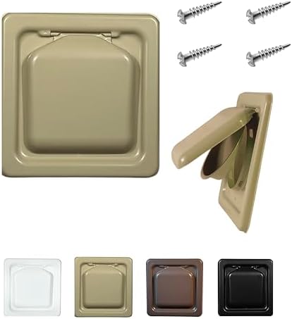 NO-PEST VENT Dual Door Dryer Vent Cover 4 Inch Outdoor, Made in USA, Highest by No-PestVent