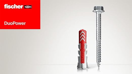 fischer DuoPower 1/4" x 1-3/16" Universal Wall Anchors - Image 6
