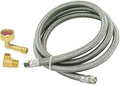 Eastman 12 Ft. Dishwasher Installation Kit, Braided Stainless Steel Supply Line by Eastman