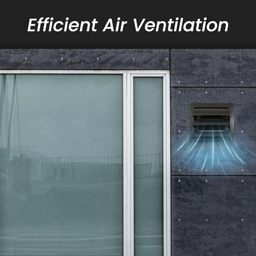 Repa Market ABS Plastic Brown 5 Inch Dryer Vent Cover Outside, 5 Inch Exhaust - Image 5