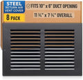Fits 10x6 Duct Opening | Steel Return Air Grille by Handua | Vent Cover Grill by Handua