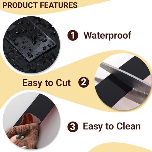 Trimold Brushed Black Molding Trim, Peel and Stick Mirror Border Design - Image 4