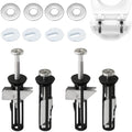 Heavy Duty Toilet Seat Fastener Bolt Kit, Toilet Seat Screws Replacement Kit by Unknown