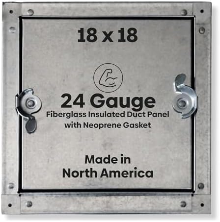 Best 18" x 18" Self-Stick Duct Access Door – 1" Fiberglass Insulated Steel HVAC by BestAccessDoors