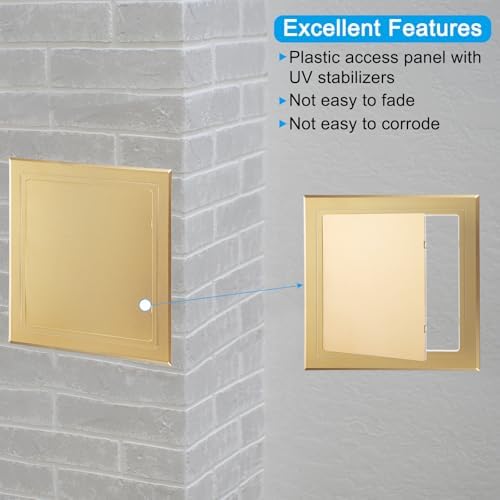 PATIKIL 10x10 inch Self-Adhesive Access Panel, ABS Plumbing Access Doors Easy - Image 3
