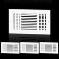 4PK 12x6 Ceiling Vent Cover for Wall 12x6 Ducts, 3 Way Ceiling Register by EXCELFU