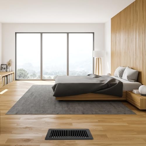 VOISEN Floor Register 4x10, 10 Pack Black Floor Register Vents - Image 4