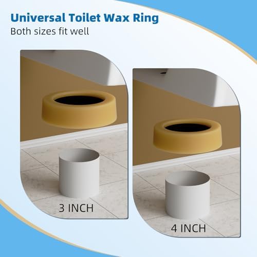 2 PCS Universal Extra-Thick Toilet Wax Ring, Heavy-Duty Wax Ring - Image 5