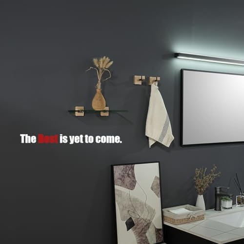 JQK Bathroom Glass Shelf, Tempered Glass Shower Storage 12 by 5 inches - Image 2