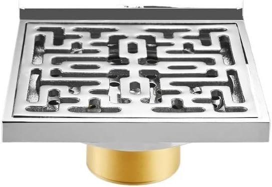 1pc Silver Square Floor Drain 10 * 10cm by Unknown