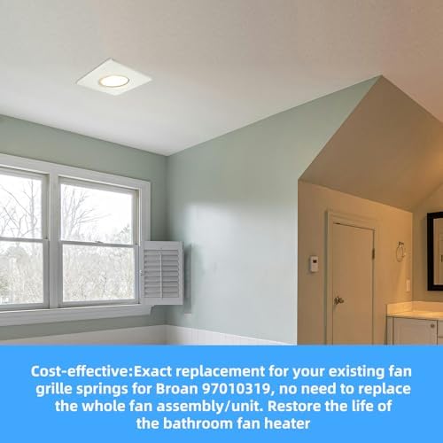 S97010319 Grille with Springs for Broan Heat Lamp Cover Bathroom Ceiling - Image 6