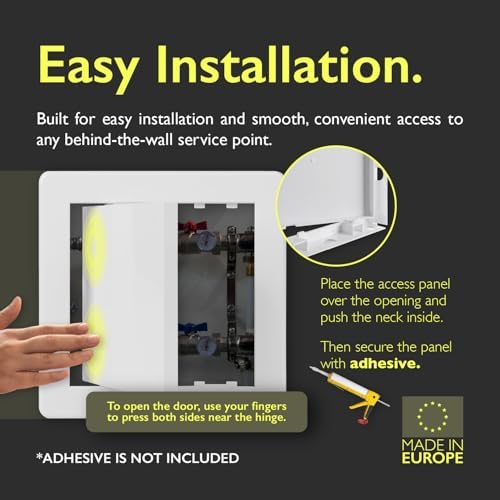 6x12 Access Panel for Drywall and Ceiling – White ABS Plastic Door Panel - Image 4