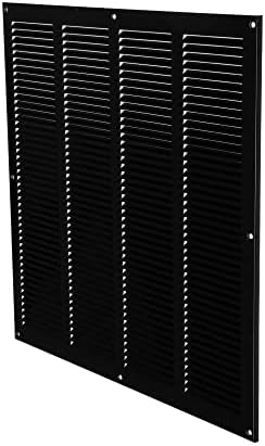 Repa Market Air Vent Cover 16x16 Inch Black Galvanized Steel Louvered Grill - Image 7