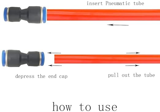 zjxed 1/2" OD x 1/2" OD Pneumatic quick Connector Push to Connect fittings - Image 3
