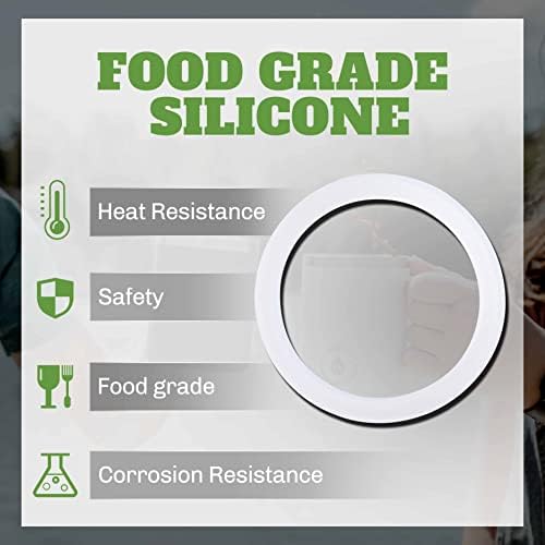 8 Pcs 4 Cups Replacement Food Grade Silicone Gasket, - Image 6