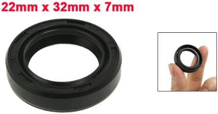 uxcell Metric Rotary Shaft Oil Seal 22x32x7mm TC Double Lips Rubber - Image 2