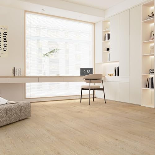 3D Peel and Stick Vinyl Floor Tile Roll Wood Plank Sticker 15.75"x 79"/8.6 Sq.Ft - Image 2