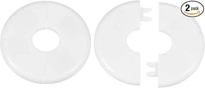 HARFINGTON 2pcs Wall Split Flange 22.5mm/0.9" Self-Adhesive Plumbing Cover by HARFINGTON