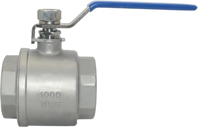 DAN SPEED 2-1/2" NPT Female 316 Stainless Steel Full Port Ball Valve Vinyl - Image 3