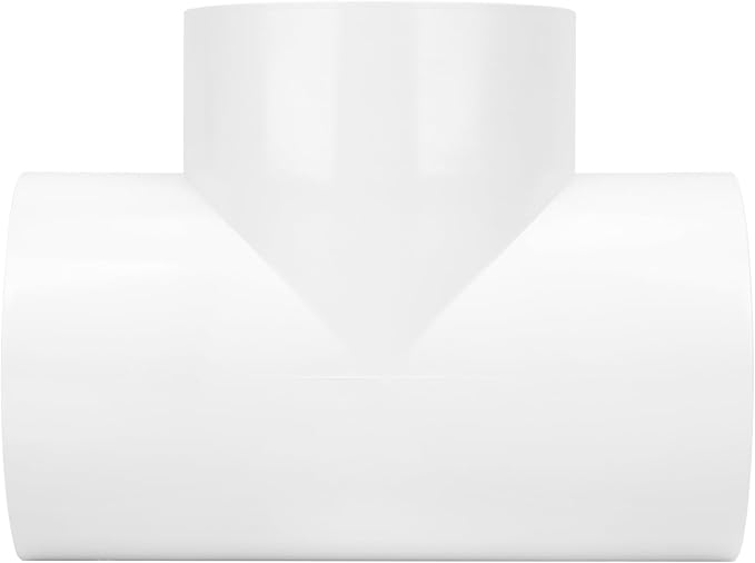 3 Way 4" PVC Tee Pipe Fittings Adapter Furniture Grade SCH40 4 Inch PVC Elbow - Image 6