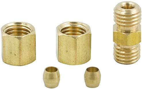 Brass Compression Tube Fitting, 1/4" OD x 1/4" OD Coupler - Image 3