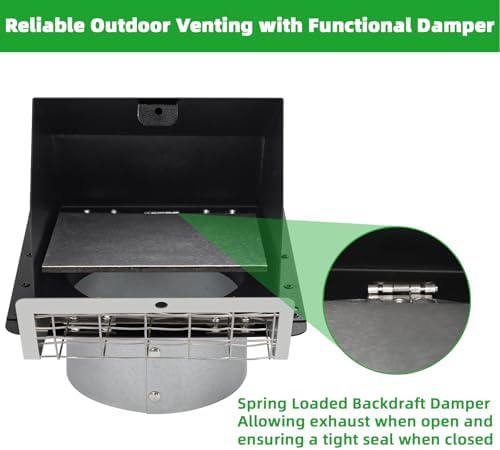 4" Dryer Vent Cover Outdoor, Dryer Vent Covers - Image 4