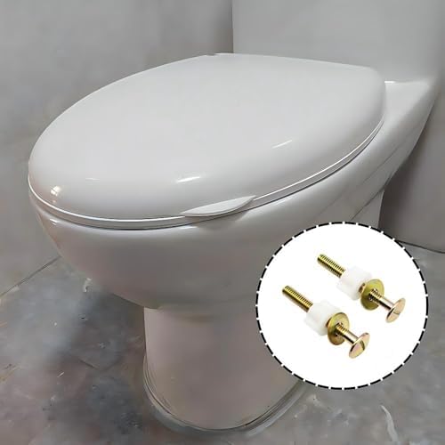 2 Pack Toilet Seat Screws Heavy Duty Hinge Bolts Screws - Image 4