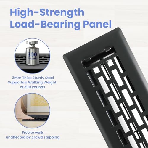 Howeall 2x10 Inches Heavy Duty Walkable Floor Register - Image 2
