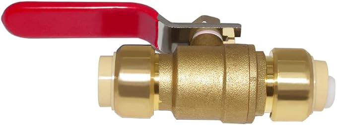 Hooshing 1/2 Inch Push-Fit Full Port Ball Valve, Push-to-Connect, Plumbing - Image 4