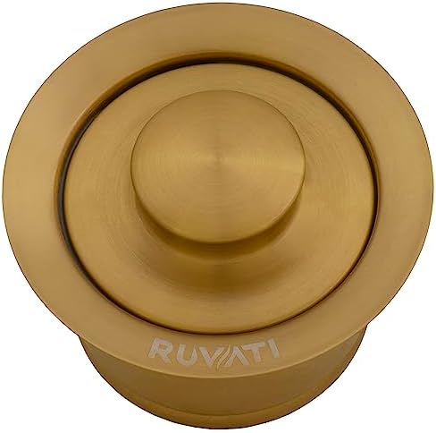 Ruvati Plug Stopper Lid for Extended Deep Garbage Disposal Flange Brushed Gold - Image 2