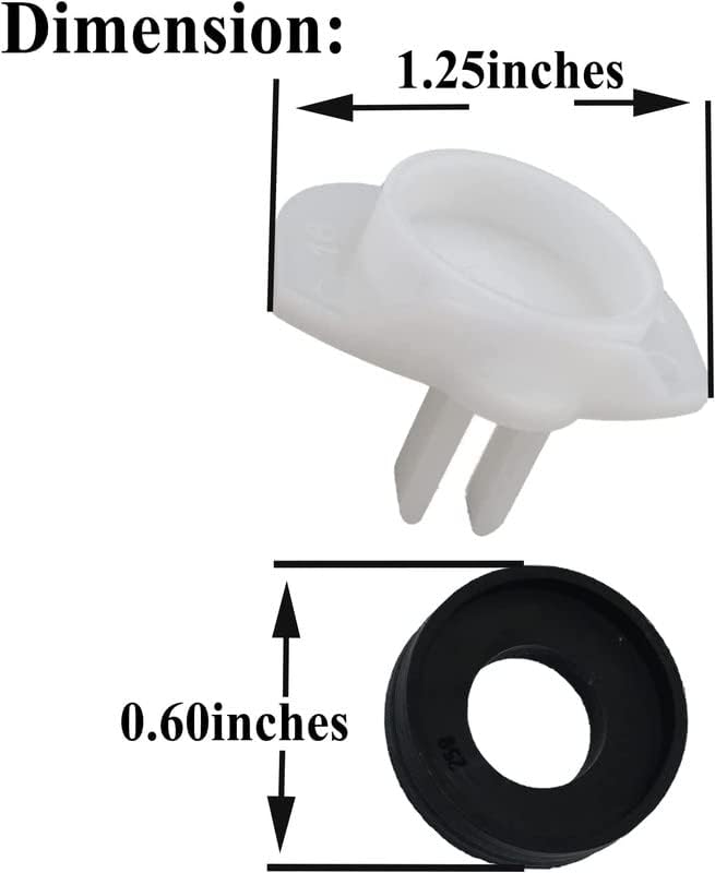 3 Pcs 101237 Cup Seal & Diverter Gate - Image 2