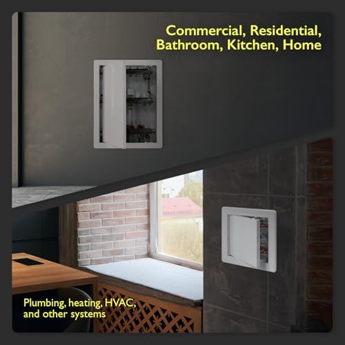 10x16 Access Panel for Drywall and Ceiling – White ABS Plastic Door Panel - Image 6