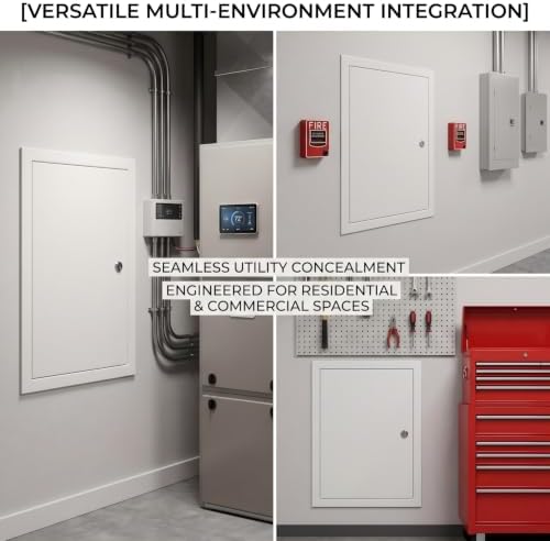 8x10 Lockable Galvanized Access Panel 1.2mm Steel Drywall Door - Image 6