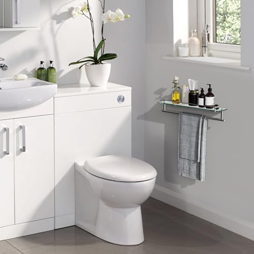 24-Inch Tempered Glass Bathroom Shelf - Image 3