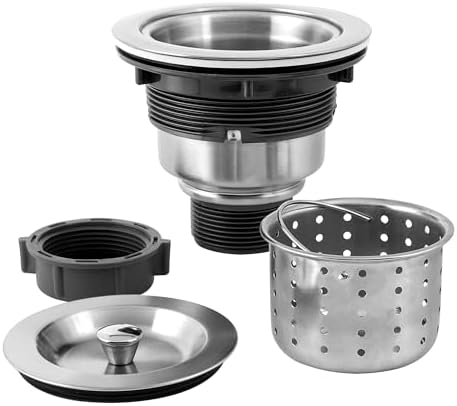 LQS Kitchen Sink Drain Assembly, Kitchen Sink Strainer by LQS