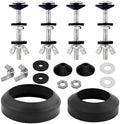 Universal Toilet Tank Repair Kit – 4 Heavy Duty 304 Stainless Bolts & 2 Seals by Unknown