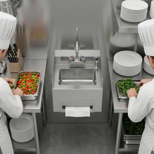 Commercial Wall Mount Hand Sink 18-1/4 in. x 17-5/8 in. - Image 6
