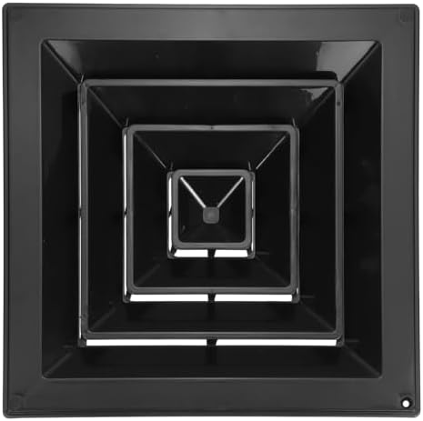 PATIKIL 16 x 16 Inch Square Vent Cover, Plastic Return Air Grille Ceiling Air by PATIKIL