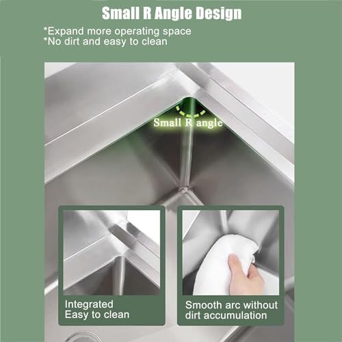 31.5" 1-Compartment Commercial Sink - Image 5