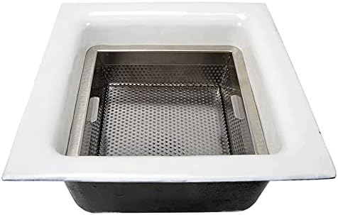 AmGood 8.5 in. x 8.5 in. x 3 in. Stainless Steel Commercial Floor Drain Strainer - Image 4