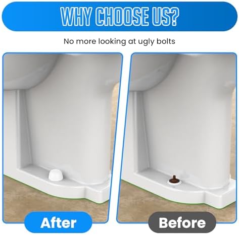 SDTC Tech 6 Packs Universal Toilet Bolt Caps, 0.83 Inch Height - Image 5