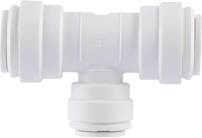 John Guest Speedfit 3/8 Inch x 3/8 Inch x 1/4 Inch OD Reducing Tee, Push to - Image 2